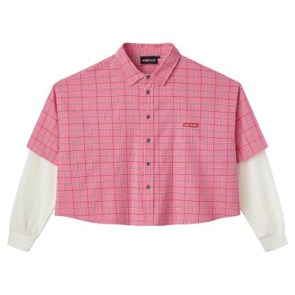 Gv Gallery Cropped Raspberry Pink Thermal Tlannel